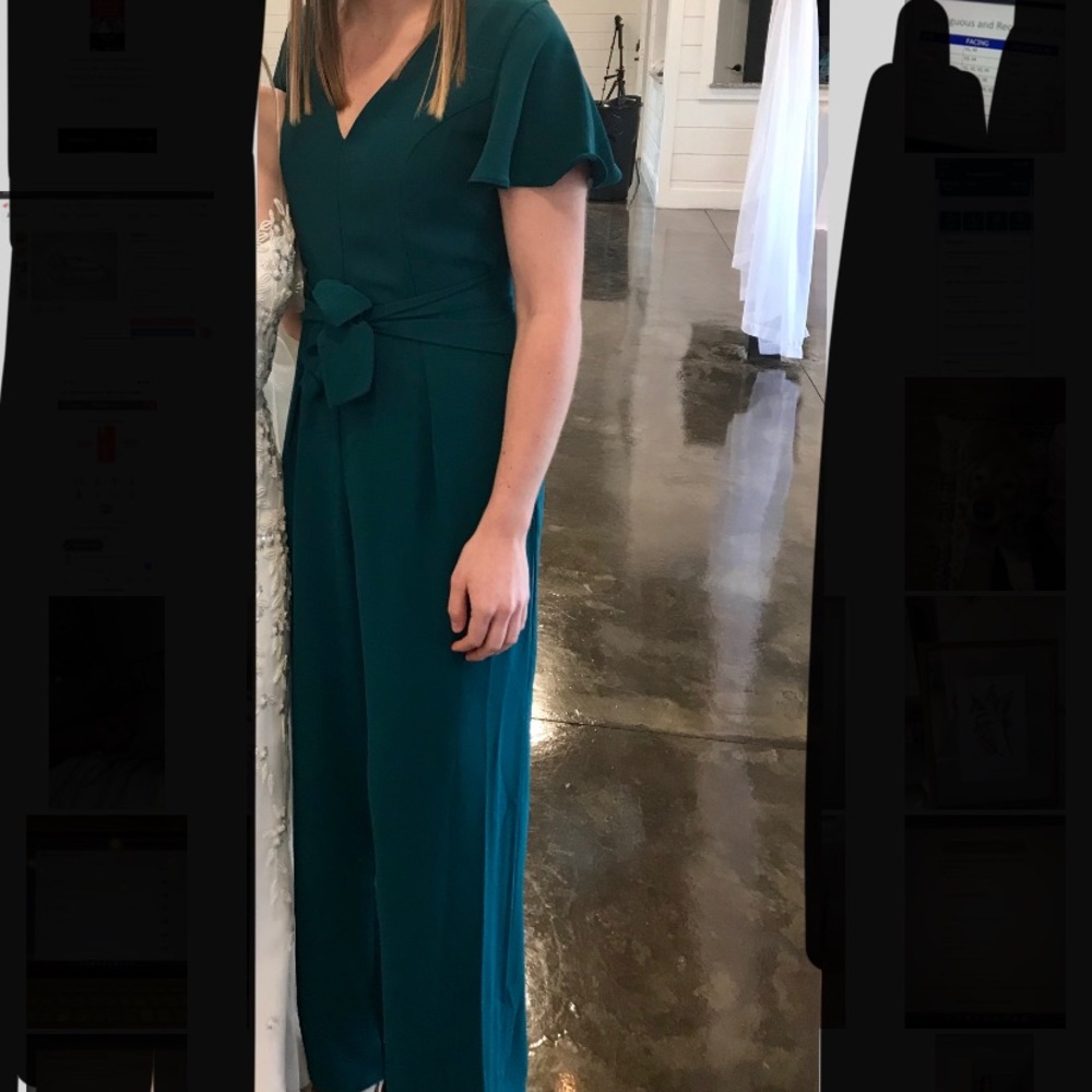 Jumpsuit w/tie waist
